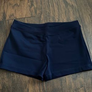 capezio girls boycut low rise cheerleading shorts